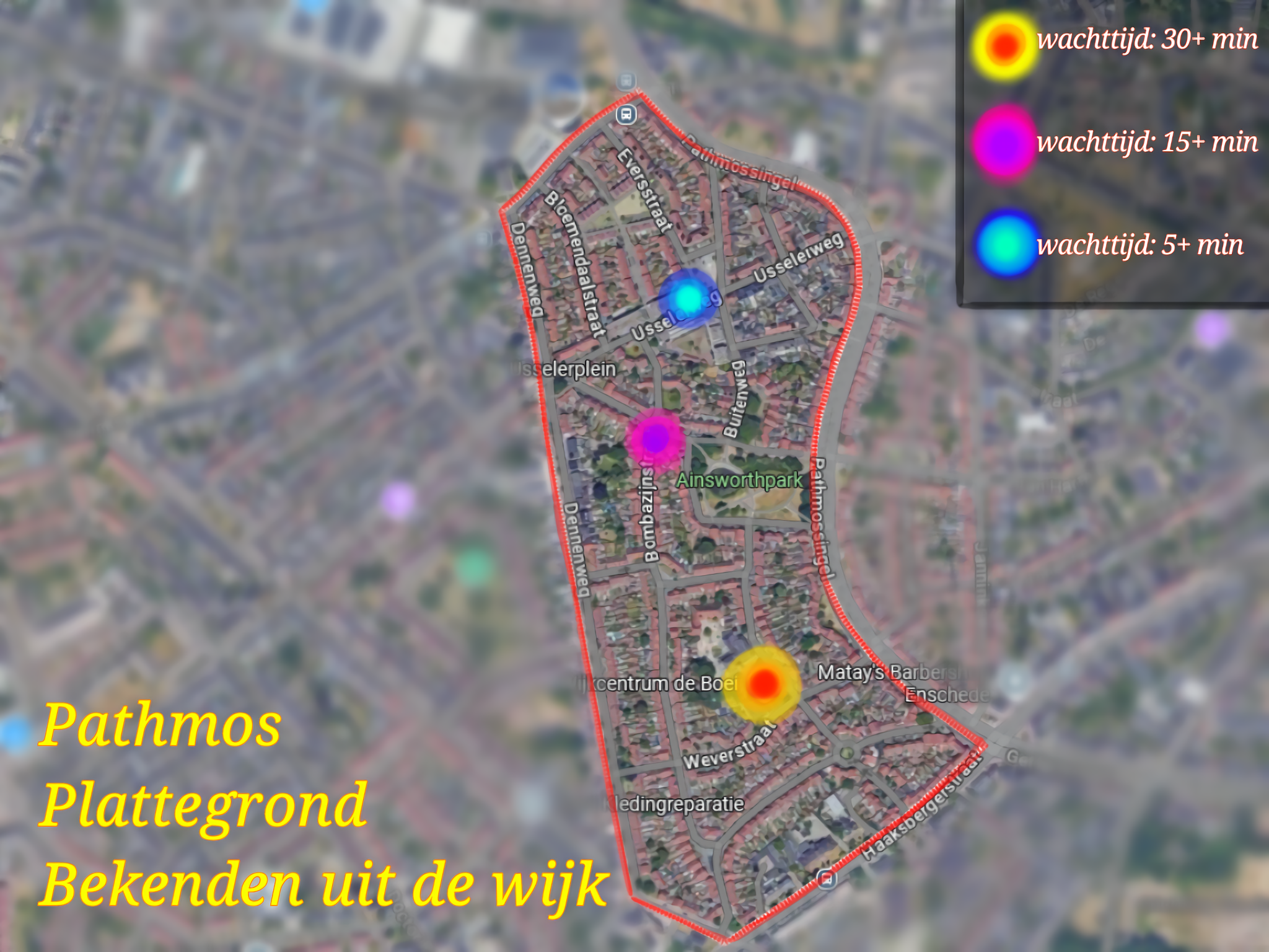 Plattegrond Pathmos- Bekenden uit de wijk